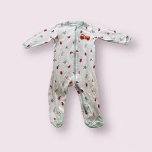 Baby Firetruck Footie